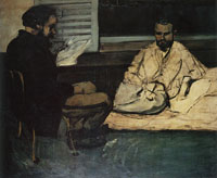 Paul Cézanne Paul Alexis reading to Émile Zola